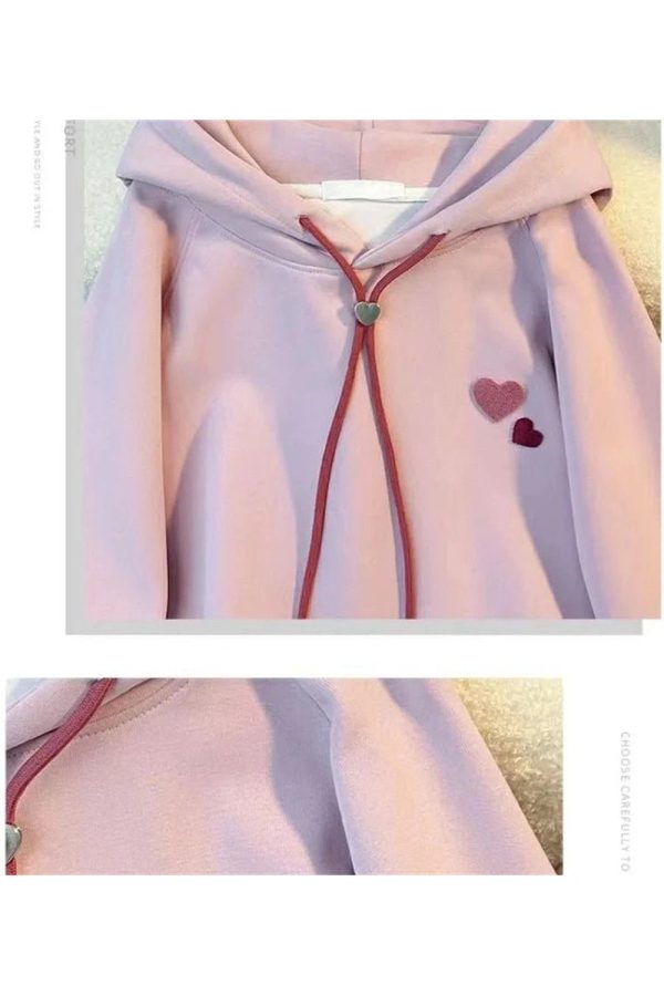 Charming Fall Sweetheart Hoodie: Y2K Fashion Meets Cozy Style