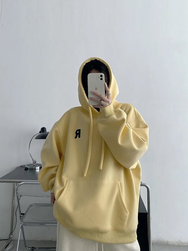 Chic Minimalist Pastel Hoodie for Y2K Fashion Lovers