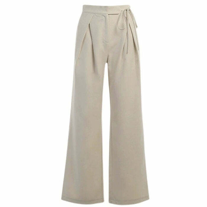 Chic Old Money Wide Leg Pants for Effortless Y2K Fashion Style