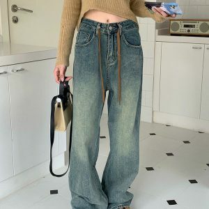 Chic Y2K Comfy Baggy Jeans for Effortless Summer Outfits