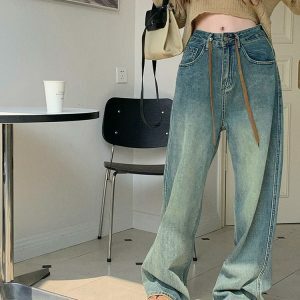 Chic Y2K Comfy Baggy Jeans for Effortless Summer Outfits