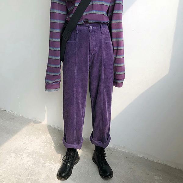 Chic Y2K Corduroy Pants for Effortless Grunge and 90s Fashion Vibes