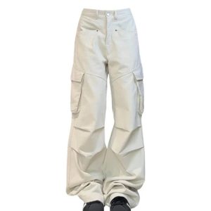 Chic Y2K Wide-Leg Cargo Pants for Effortless Summer Style