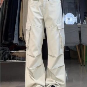 Chic Y2K Wide-Leg Cargo Pants for Effortless Summer Style