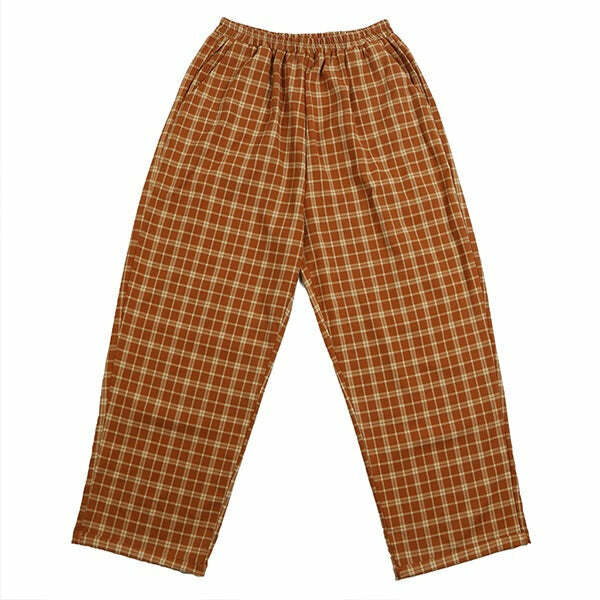 Cozy Up in Y2K-Inspired Plaid Trousers for Effortless Style