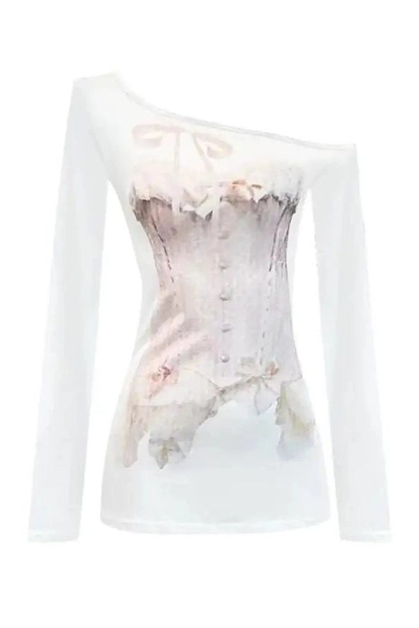 Dreamy Off-Shoulder Corset Top for Y2K Fashion & Summer Outfits