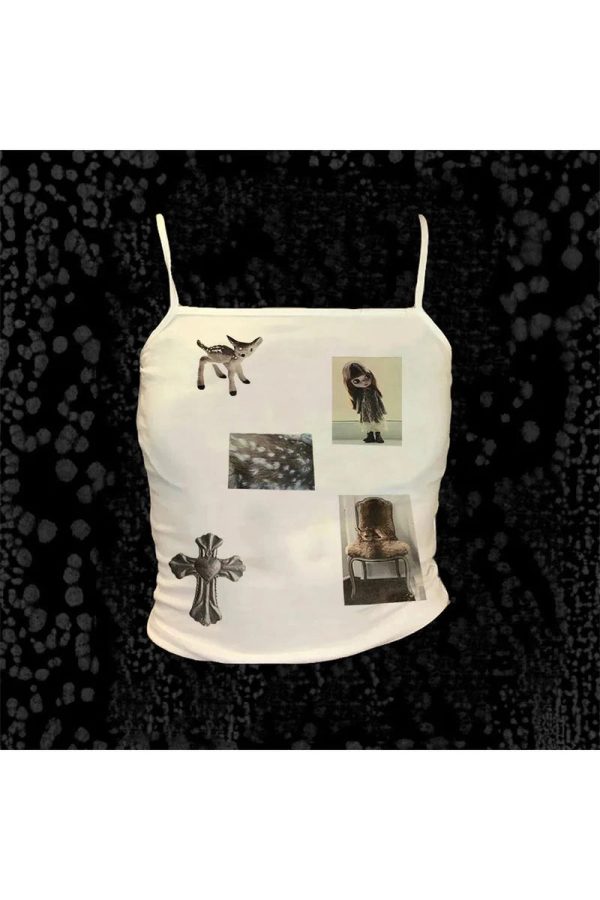 Ethereal Relics Y2K Cami Top: Perfect for Summer Outfits & Aesthetic Looks