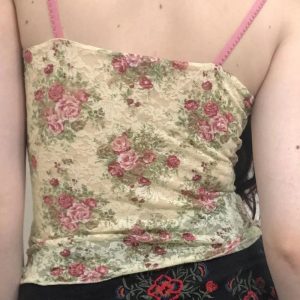 Floral Lace Vintage Top: Y2K Aesthetic for Effortless Summer Style