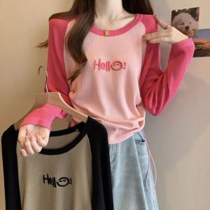 Hello Sunshine Y2K Colorblock Top - Trendy Summer Aesthetic Outfit