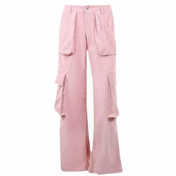 Pastel Pink Y2K Cargo Pants for Trendy Summer Outfits and Aesthetic Looks