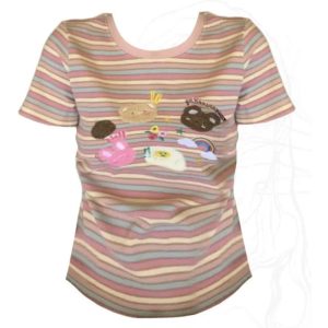 Pastel Striped Y2K Top for Summer: Trendy 90s Aesthetic Fashion