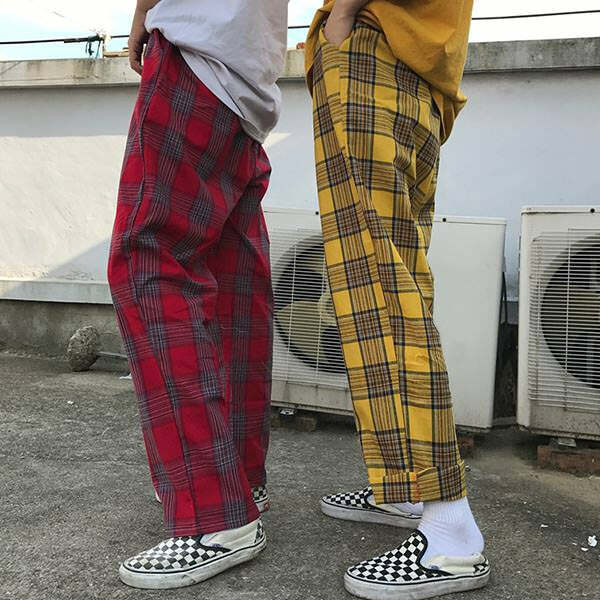 Plaid Check Cargo Pants: Embrace Y2K and 90s Grunge Fashion