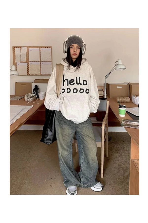 Playful Y2K Oversized Hoodie for Effortless Summer Style