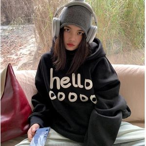 Playful Y2K Oversized Hoodie for Effortless Summer Style