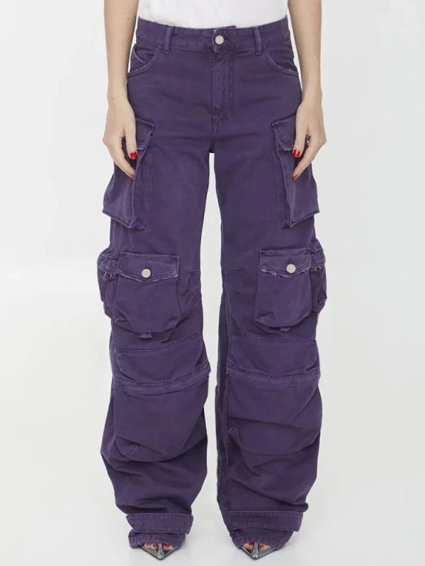 Plum Surge Cargo Pants: Y2K Fashion Essential for Trendy Summer Outfits