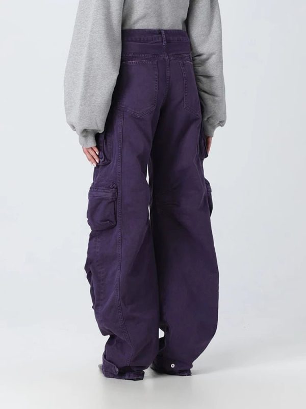 Plum Surge Cargo Pants: Y2K Fashion Essential for Trendy Summer Outfits