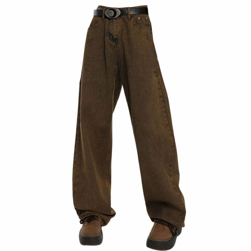 Problem Child Brown Cargo Pants: Y2K Grunge Style for Effortless Chic