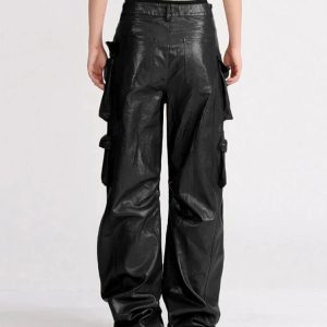 Trendy Bronze Blaze Cargo Pants for Y2K Fashion & Grunge Aesthetic