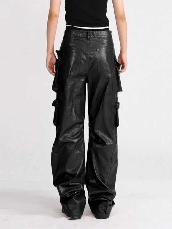 Trendy Bronze Blaze Cargo Pants for Y2K Fashion & Grunge Aesthetic