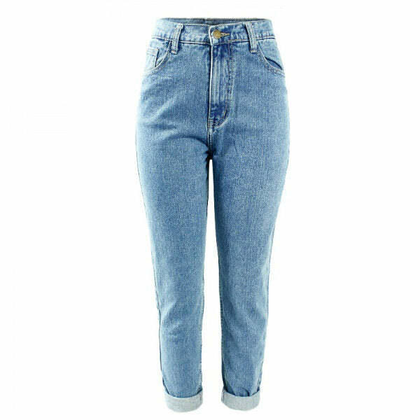 Trendy High Waisted Mom Jeans for Y2K Fashion & 90s Aesthetic Outfits