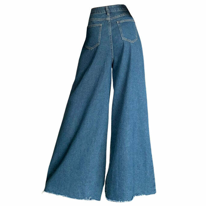 Trendy No Apologies Flare Jeans for Y2K Fashion & 90s Aesthetic