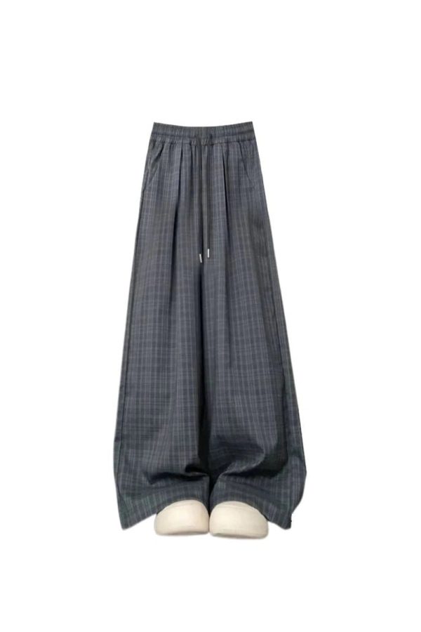 Trendy Oversized Plaid Cargo Pants for Y2K and 90s Fashion Lovers