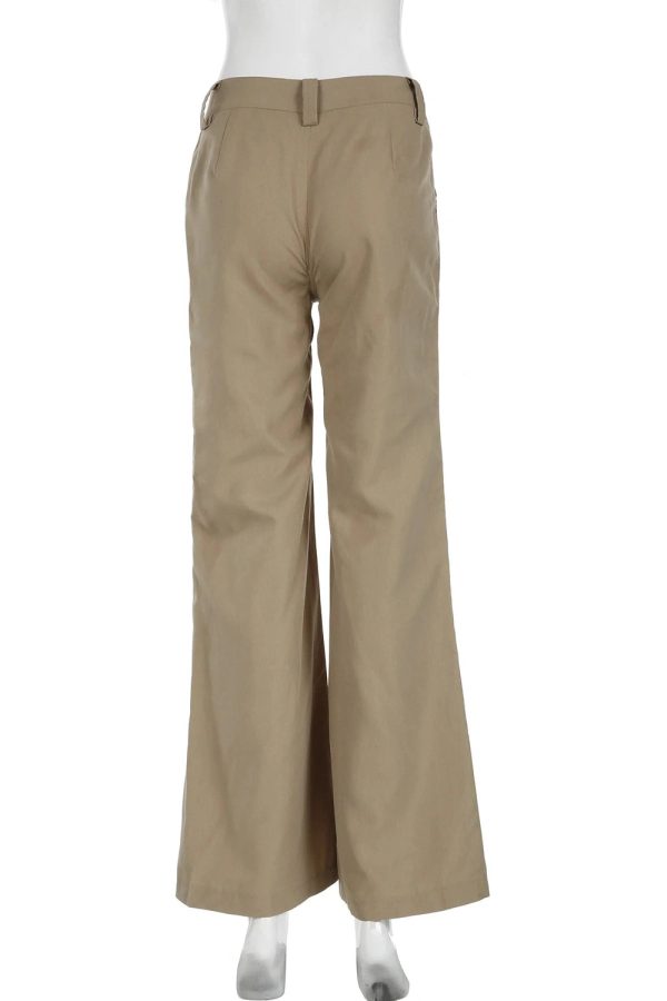 Trendy Wide-Leg Cargo Pants for Y2K Fashion & Grunge Aesthetic