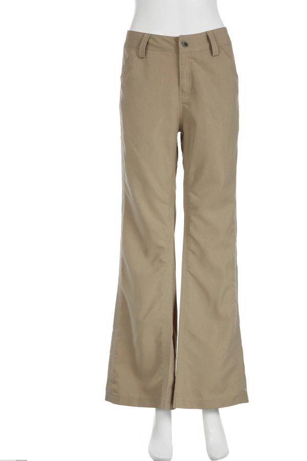 Trendy Wide-Leg Cargo Pants for Y2K Fashion & Grunge Aesthetic