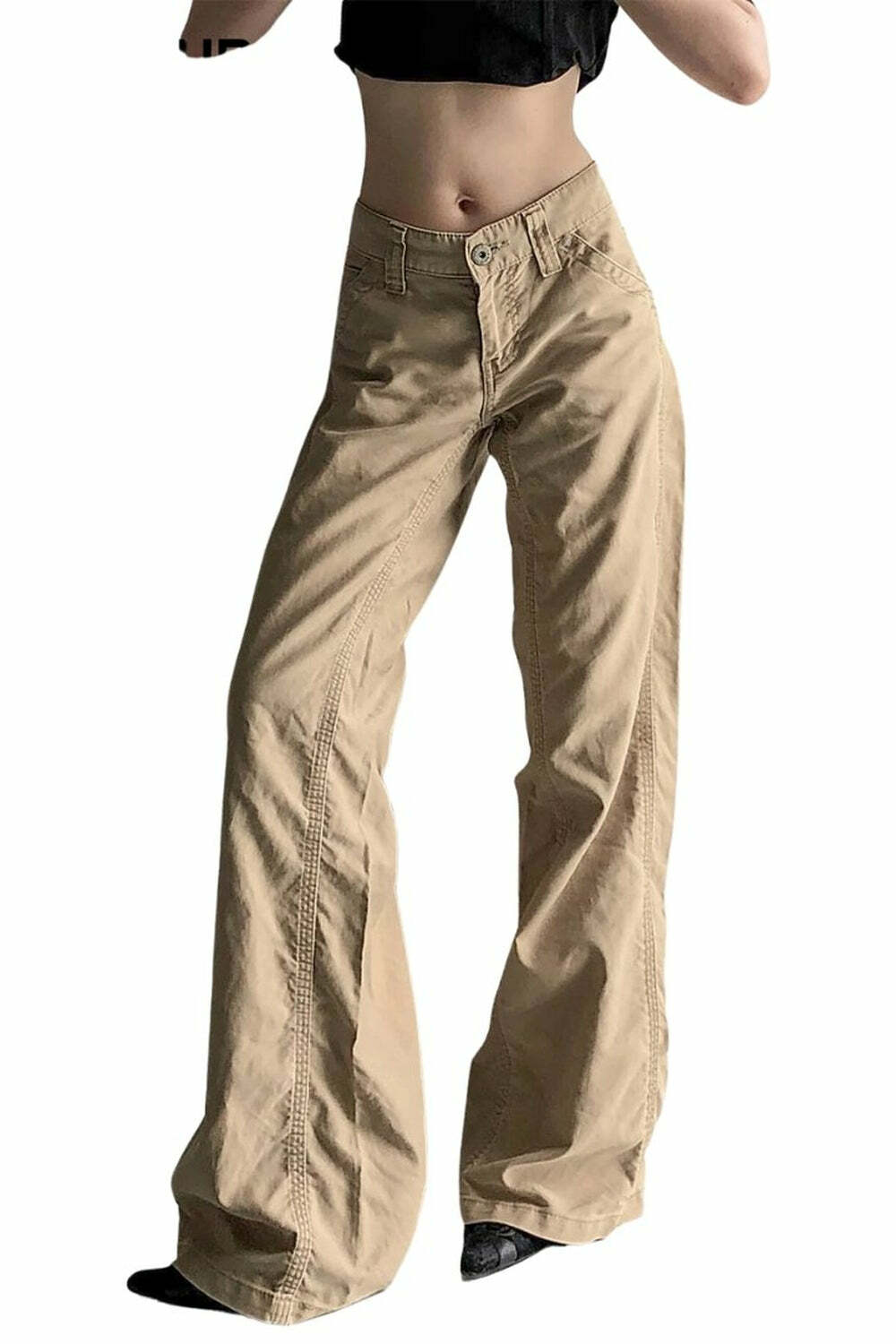 Trendy Wide-Leg Cargo Pants for Y2K Fashion & Grunge Aesthetic