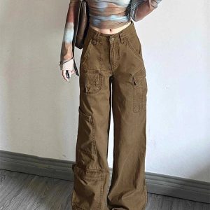 Trendy Y2K Cargo Utility Pants for Effortless Summer Style