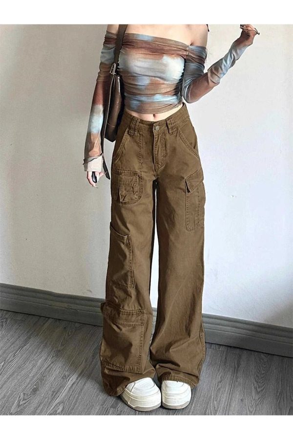 Trendy Y2K Cargo Utility Pants for Effortless Summer Style