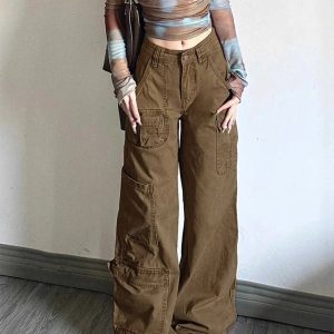 Trendy Y2K Cargo Utility Pants for Effortless Summer Style