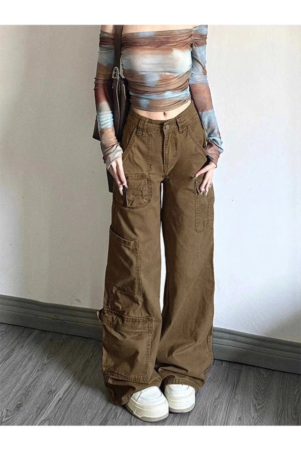 Trendy Y2K Cargo Utility Pants for Effortless Summer Style