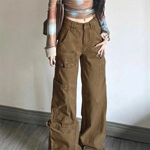 Trendy Y2K Cargo Utility Pants for Effortless Summer Style