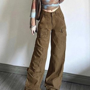 Trendy Y2K Cargo Utility Pants for Effortless Summer Style