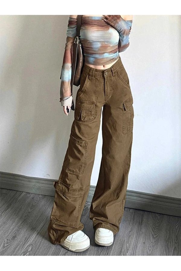 Trendy Y2K Cargo Utility Pants for Effortless Summer Style