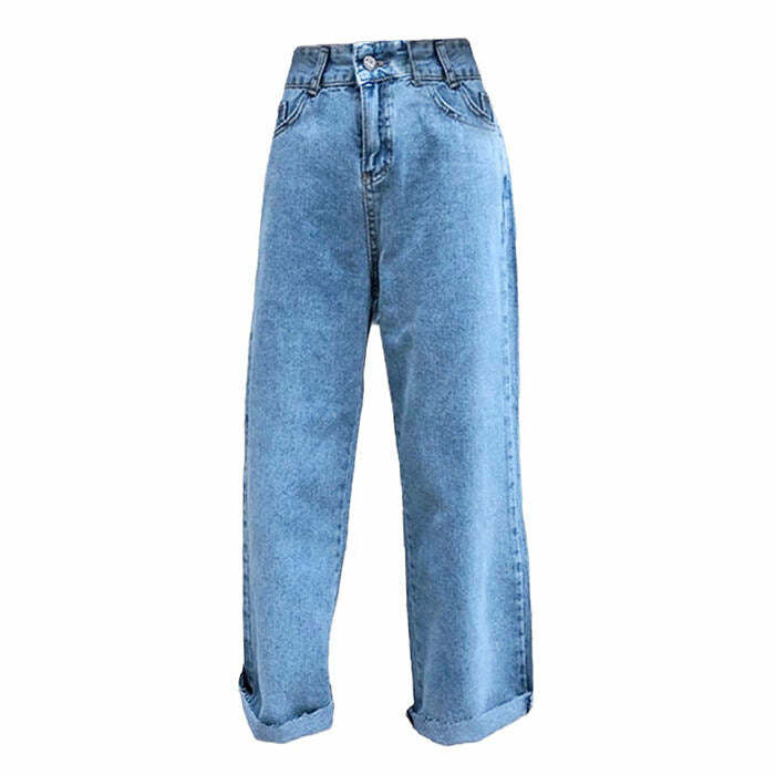 Trendy Y2K Crop Jeans: Perfect for Summer Outfits & 90s Fashion Vibes