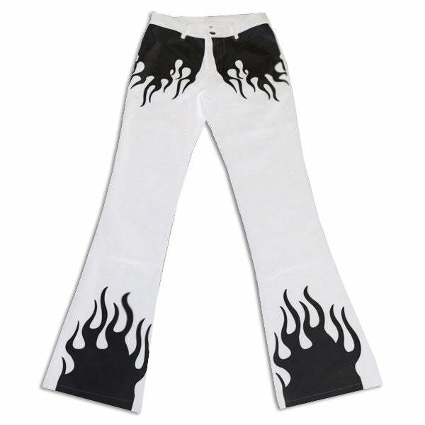 Trendy Y2K Flared Trousers for a Chic Summer Outfit Look