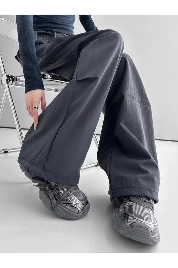 Trendy Y2K Wide-Leg Cargo Pants for Effortless Summer Style