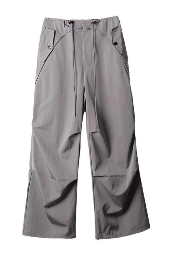 Trendy Y2K Wide-Leg Cargo Pants for Effortless Summer Style