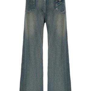 Vintage Washed Baggy Jeans: Y2K Fashion Essential for Effortless Style