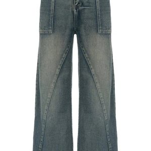 Vintage Washed Baggy Jeans: Y2K Fashion Essential for Effortless Style