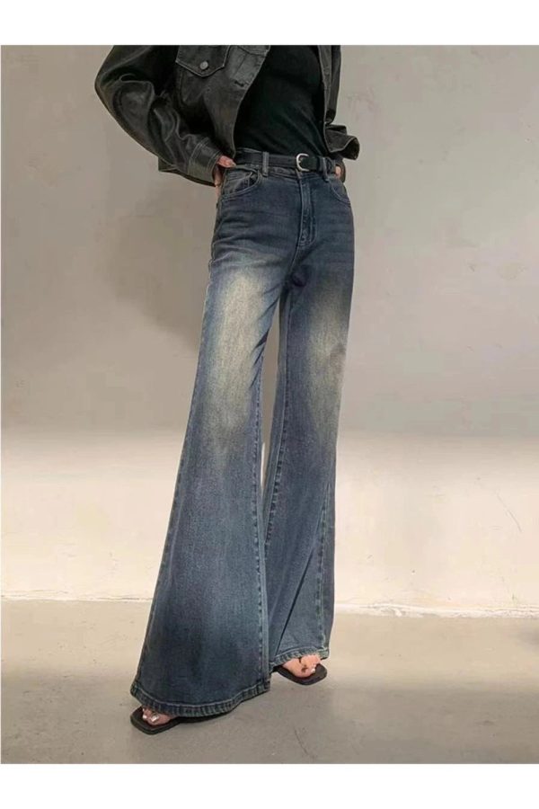 Vintage Y2K Flare Jeans: Embrace 90s Fashion with a Modern Twist