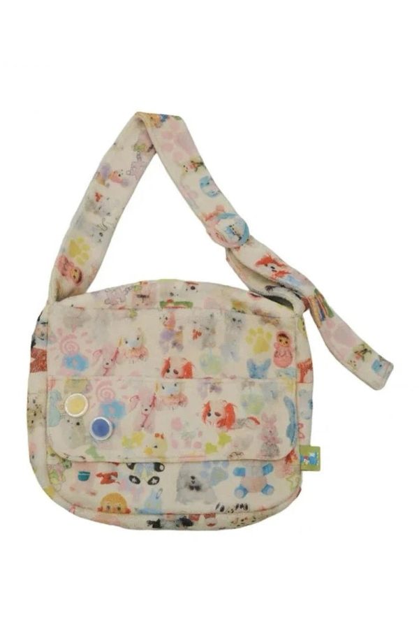 Whimsical Wonderland Y2K Plush Bag for Trendy Summer Outfits