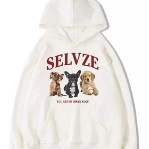 Y2K Aesthetic Cute Puppy Graphic Hoodie for Trendy Summer Outfits