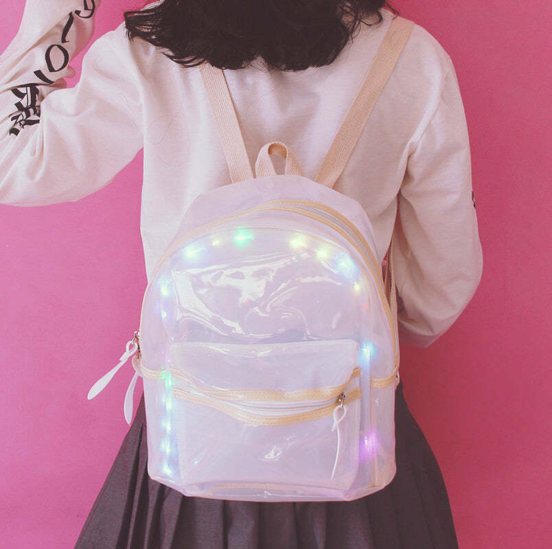 Y2K Aesthetic Light Show Backpack for Trendy Summer Outfits