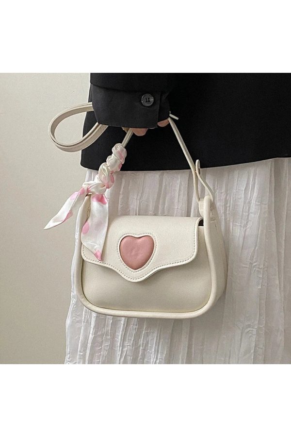 Y2K Aesthetic Sweetheart Charm Shoulder Bag for Trendy Summer Outfits