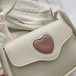 Y2K Aesthetic Sweetheart Charm Shoulder Bag for Trendy Summer Outfits