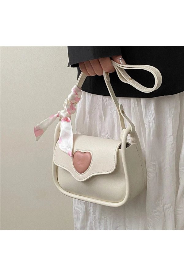 Y2K Aesthetic Sweetheart Charm Shoulder Bag for Trendy Summer Outfits