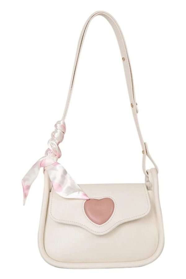 Y2K Aesthetic Sweetheart Charm Shoulder Bag for Trendy Summer Outfits